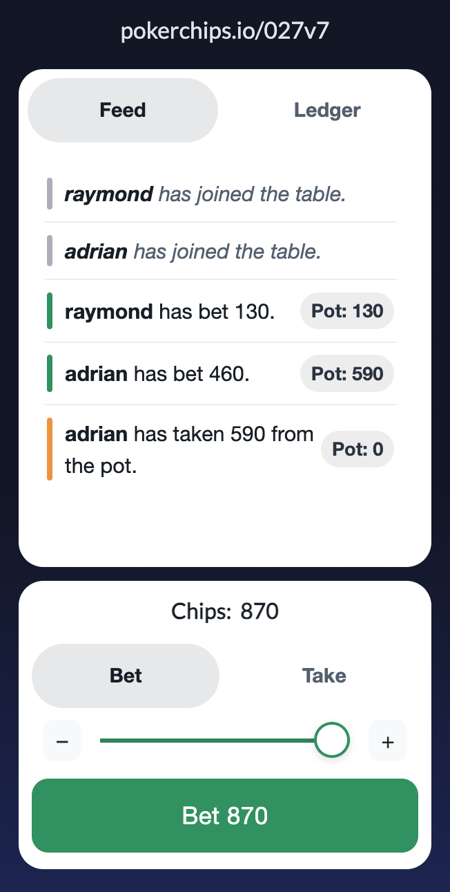 Pokerchips app preview